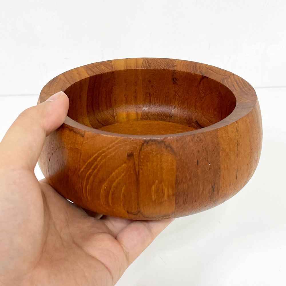 ダンスク DANSK ウッドボウル チーク材 16.5cm JHQ イェンス・クイストゴー 北欧ビンテージ ●