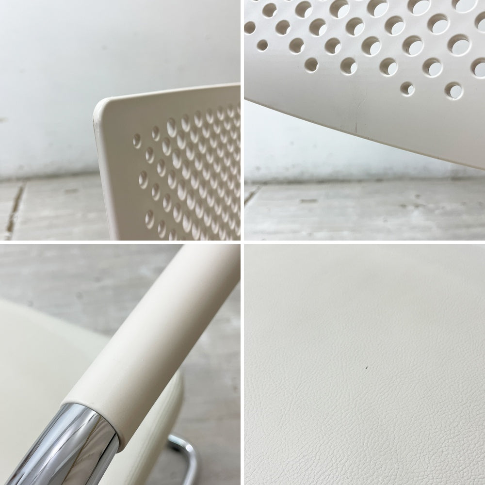 ヴィトラ vitra ビザビ2 Visavis2 アームチェア デスクチェア カンティレバー スタッキング不可仕様 アントニオ・チッテリオ ●