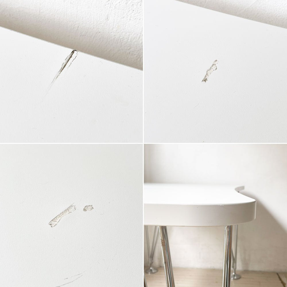 カルテル Kartell マックステーブル MAX TABLE ホワイト ミーティングテーブル 160cm 固定脚 フェルーチョ・ラヴィアーニ 定価 ￥213,400-★