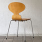 フリッツハンセン Fritz Hansen アントチェア 4本脚 ナチュラルビーチ ラッカー アルネ・ヤコブセン 北欧家具 D ◇