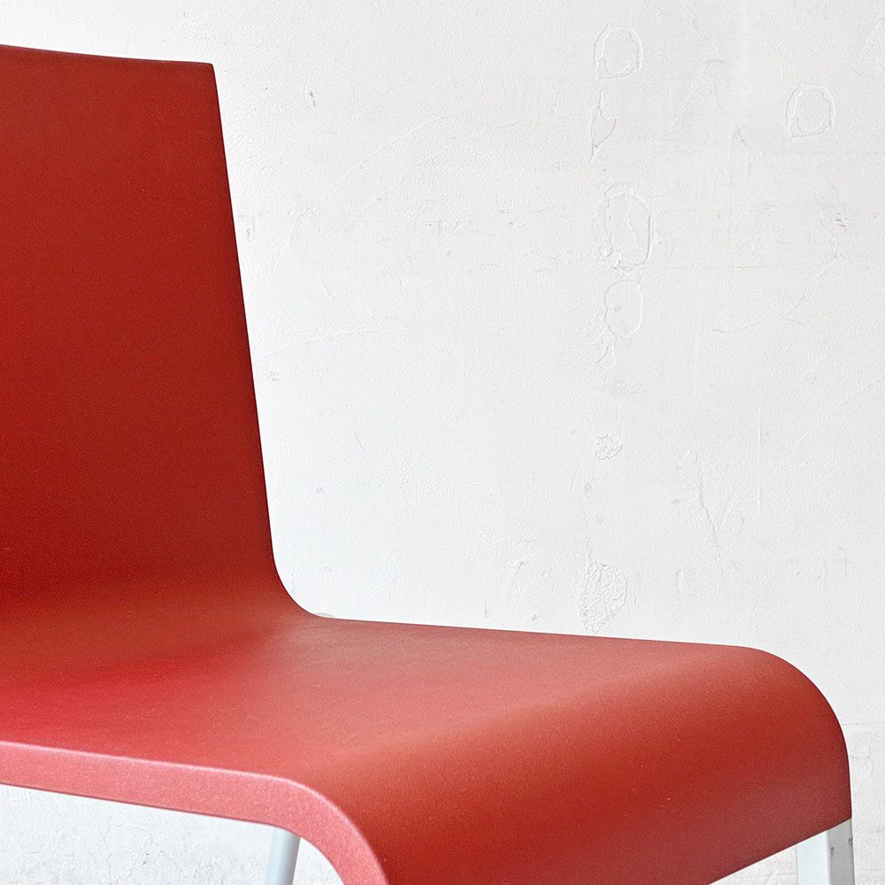 ヴィトラ vitra. ゼロスリー .03 ダイニングチェア スタッキングチェア マールテン・ヴァン・セーヴェレン Maarten Van Severen レッド A ★