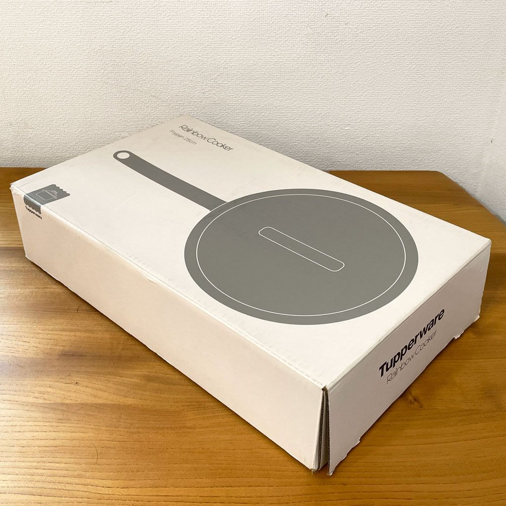 タッパーウェア Tupperware レインボークッカー プレミアム Ⅱ 25㎝ フライパン 蓋付 日本未発売 IH対応 箱付き ◎