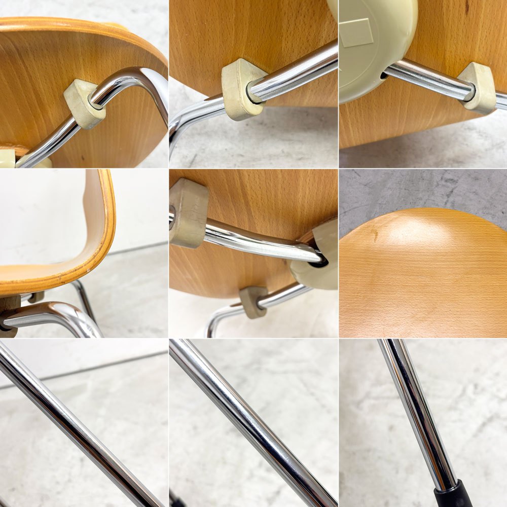 フリッツハンセン Fritz Hansen 3101 アリンコチェア アントチェア 4本脚 ナチュラルビーチ ラッカー仕上げ アルネ・ヤコブセン F ●