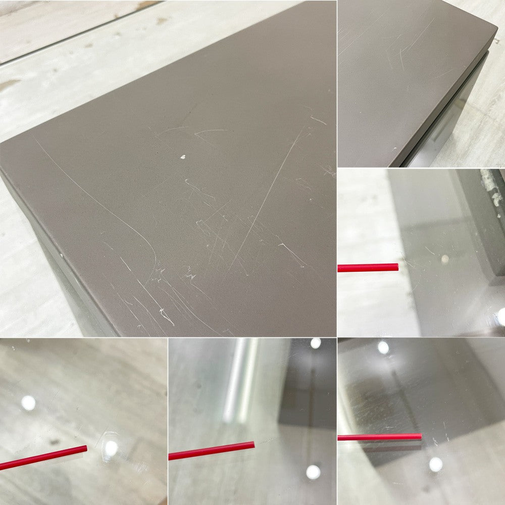 モーダエンカーサ moda en casa フライングテーブル FLYING TABLE コンクリートベース ガラス ローテーブル コーヒーテーブル 定価 ￥74,800- ●