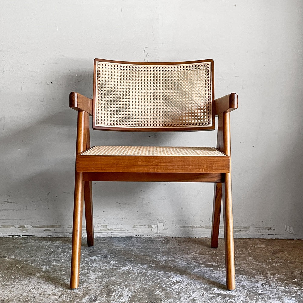 クラッシュゲート CRASHGATE ノットアンティークス Knot Antiques シャドウ SHADOW チェア 肘付 チーク材 関家具 展示美品 ■