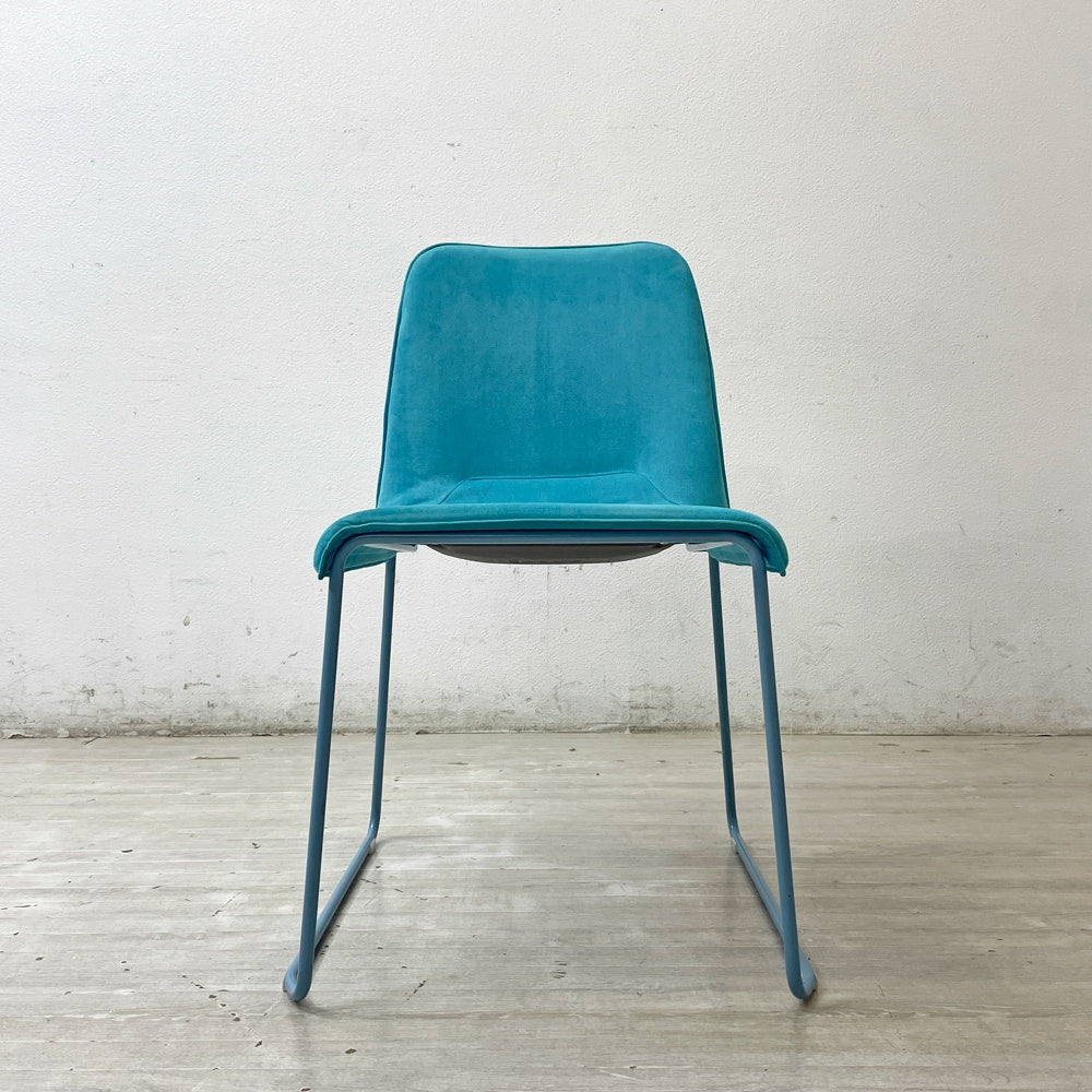 カッシーナ Cassina ixc. メンブレン MEMBRANE スタッキングチェア ダイニングチェア ブルー イタリア A ●