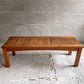 イスタナテラス ISTANA TERRACE バックレスベンチ Backless Bench 125 ガーデンベンチ アジアンチーク無垢材 屋外使用可 定価￥129,800- ♪