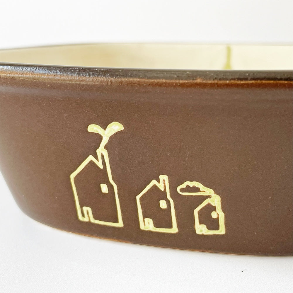 バザー・エ・ガルド-モンジェ Bazar et Garde-Manger ボナペティ！コレクション ボウル グラタン皿 ブラウン ★