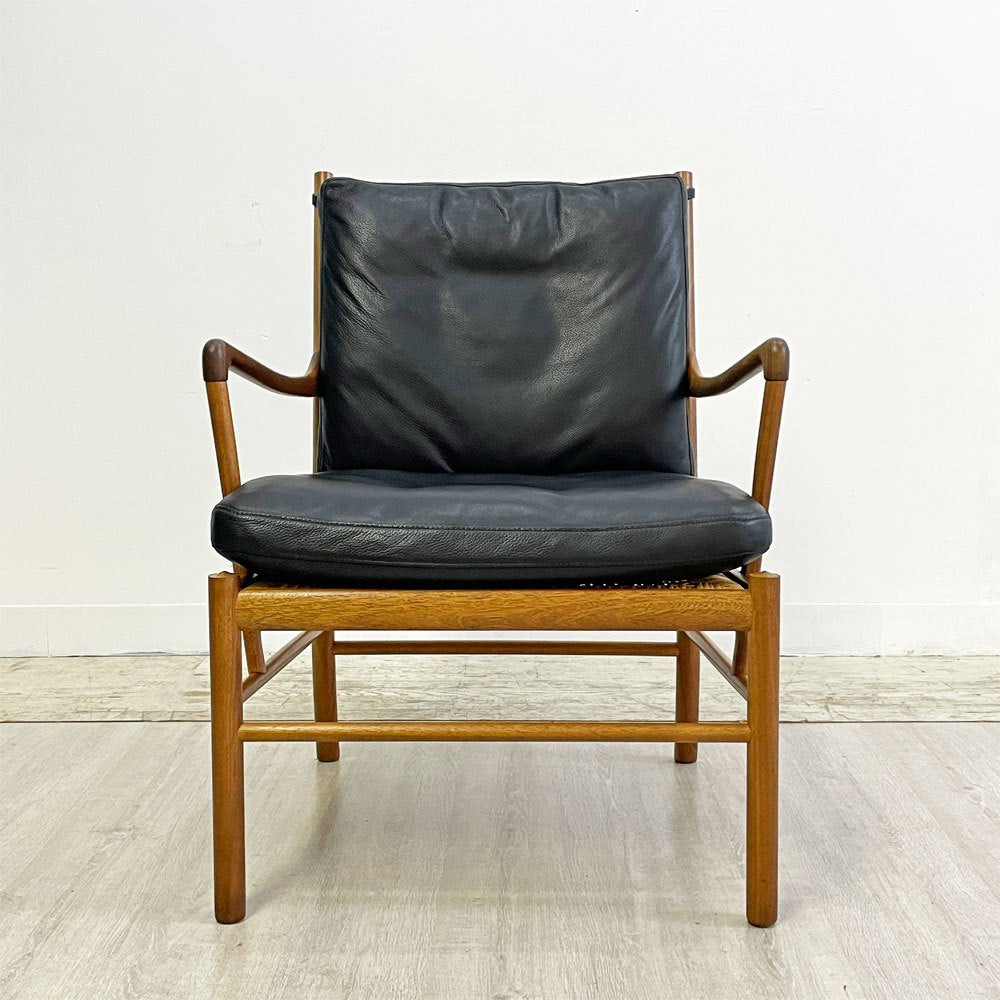 カールハンセン＆サン Carl Hansen & Son OW149 コロニアルチェア ラウンジチェア オーク材オイル仕上げ THOR307 本革 オーレ・ヴァンシャー ●