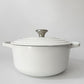 ルクルーゼ LE CREUSET ココットロンド 22cm ホワイト 両手鍋 鋳物 ★
