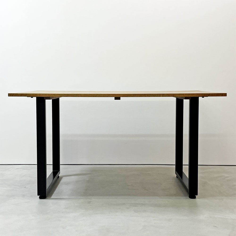 モモナチュラル MOMO Natural ダイニングテーブル RUSTIC TOP + STEEL LECT LEG オーク材 W140cm ナチュラルモダン ●