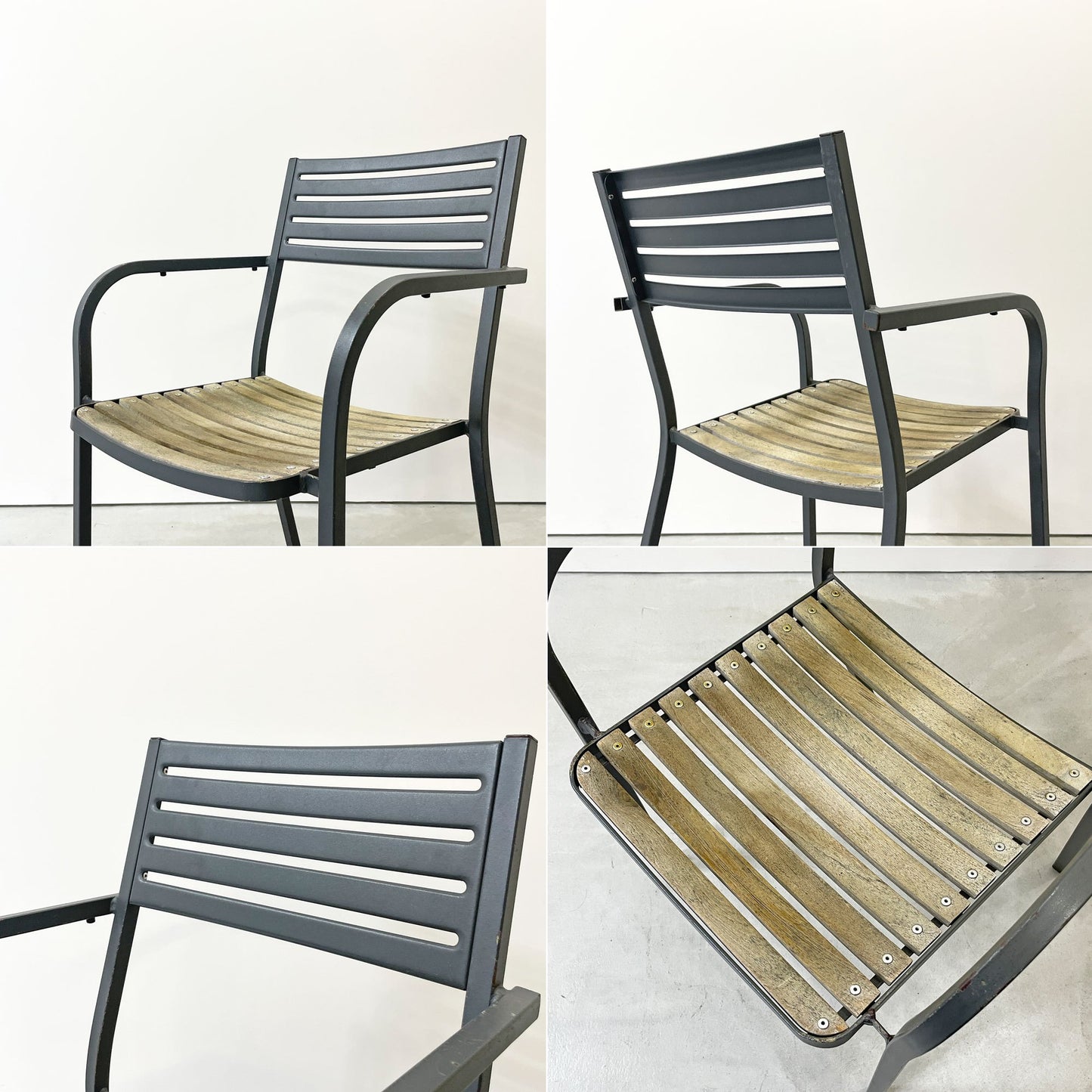 エミュー emu セーニョチェア SEGNOCHAIR ガーデンチェア アーム スタッキング イタリア ニ脚セット A ●