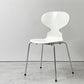 フリッツハンセン Fritz Hansen アントチェア ANT CHAIR アリンコチェア 4本脚 ホワイト ラッカー アルネ・ヤコブセン デンマーク 北欧家具 A ●