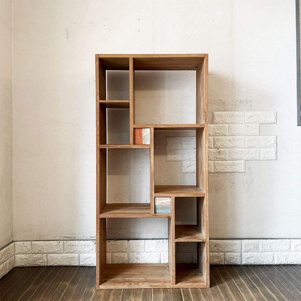 ビンテージスタイル Vintage Style 古材 オープンシェルフ W60cm 本棚 飾り棚 AVボード シャビーシック ◎