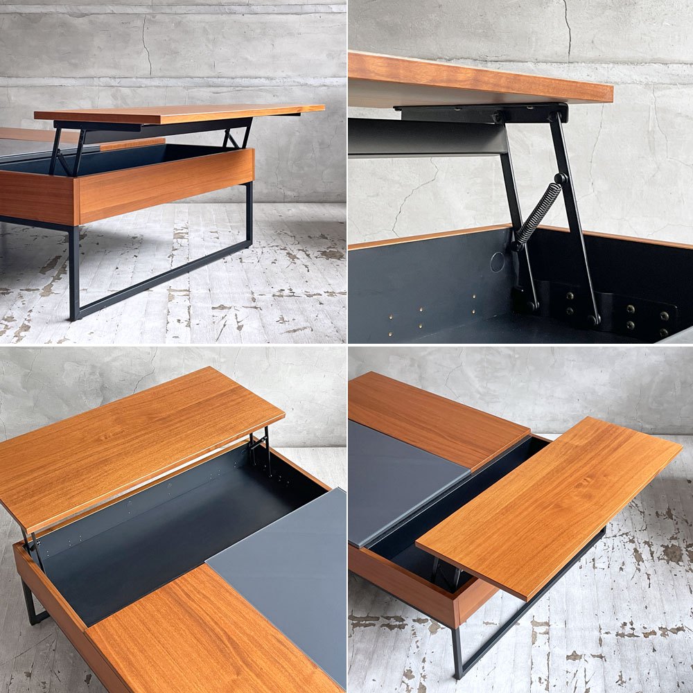 ボーコンセプト BoConcept シヴァ Chiva コーヒーテーブル ガラス×ウォールナット 天板リフトアップ 収納スペース付 オッカ OCCA 北欧モダン デンマーク ♪