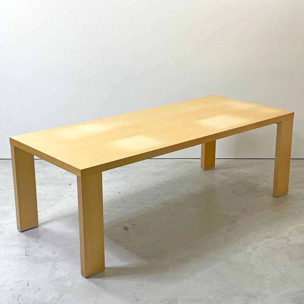 カッシーナ Cassina 363 M.I.R ミール ダイニングテーブル メープル材 ハンス・ウェッツスタイン Hannes Wettstein ナチュラルモダン W210cm  ●