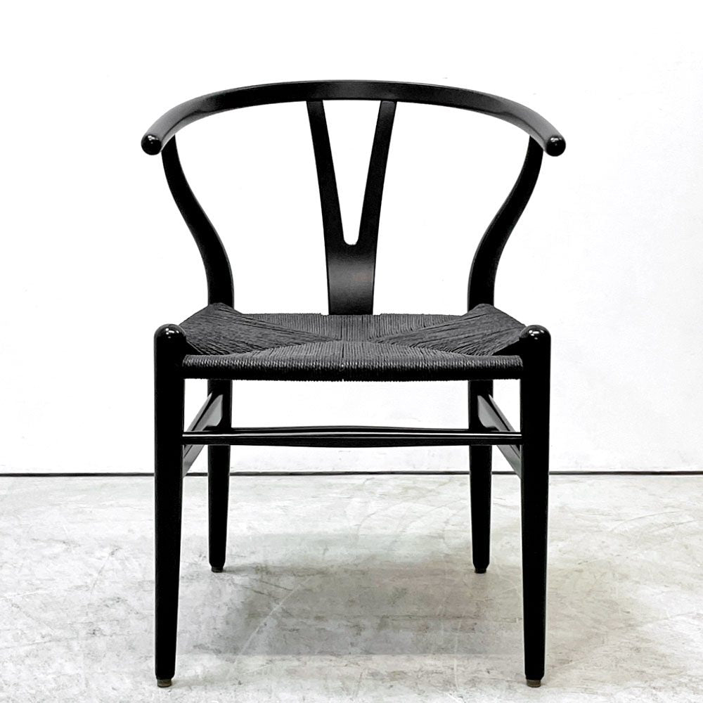 カールハンセン＆サン Carl Hansen & Son CH24 Yチェア ブラックラッカー×ブラックペーパーコード ビーチ材 ハンス・J・ウェグナー デンマーク 北欧家具 日本仕様サイズ B ●