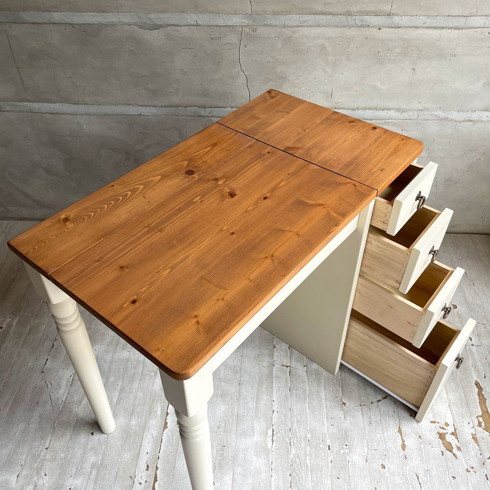 ノラ nora. マム mam カルダモン ドレッサー Cardamon dresser ミラーデスク 鏡台 関家具 パイン材 フレンチカントリースタイル ナチュラル 廃番 ♪