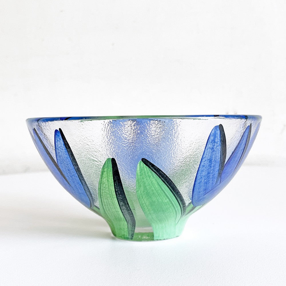 コスタボダ KOSTA BODA Tulipaシリーズ ボウル ガラス ブルー 北欧 スウェーデン ■