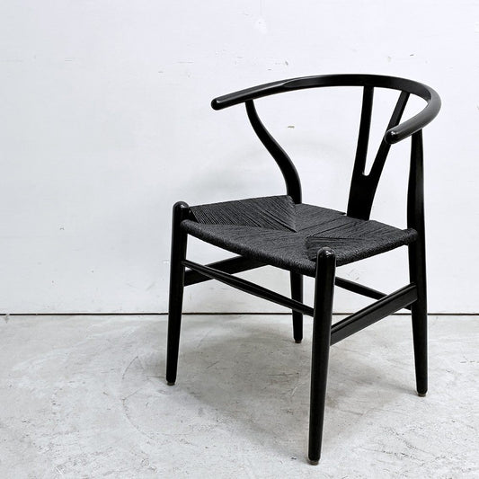 カールハンセン＆サン Carl Hansen & Son CH24 Yチェア ブラックラッカー×ブラックペーパーコード ビーチ材 ハンス・J・ウェグナー デンマーク 北欧家具 日本仕様サイズ C ●