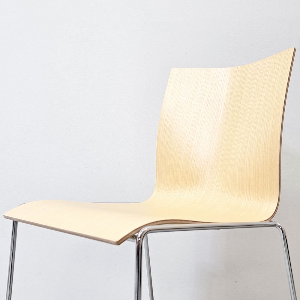 エンゲルブレヒト Engelbrechts チャリック CHAIRIK 107 ダイニングチェア スタッキング そり足 アッシュ 未使用品 デンマーク ●