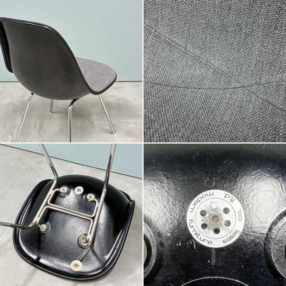 ハーマンミラー Herman Miller モダンファニチャーセールス サイドシェルチェア アプホルスター 張替え済み Hベース C&Rイームズ ◎