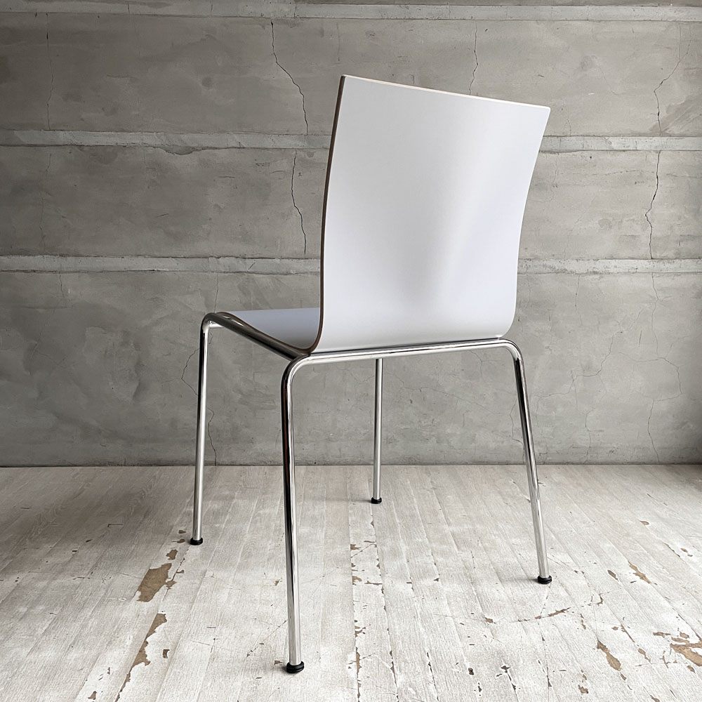 エンゲルブレヒト Engelbrechts チャリックチェア CHAIRIK Chair 101 ダイニングチェア スタッキング 4本脚 ライトグレー プライウッド スチール デンマーク 未使用品 定価63,800円 ♪