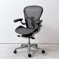 ハーマンミラー Herman Miller アーロンチェア リマスタード フル装備 Bサイズ ポリッシュドアルミニウムベース ポスチャーフィット ビル・スタンフ ＆ ドン・チャドウィック ●