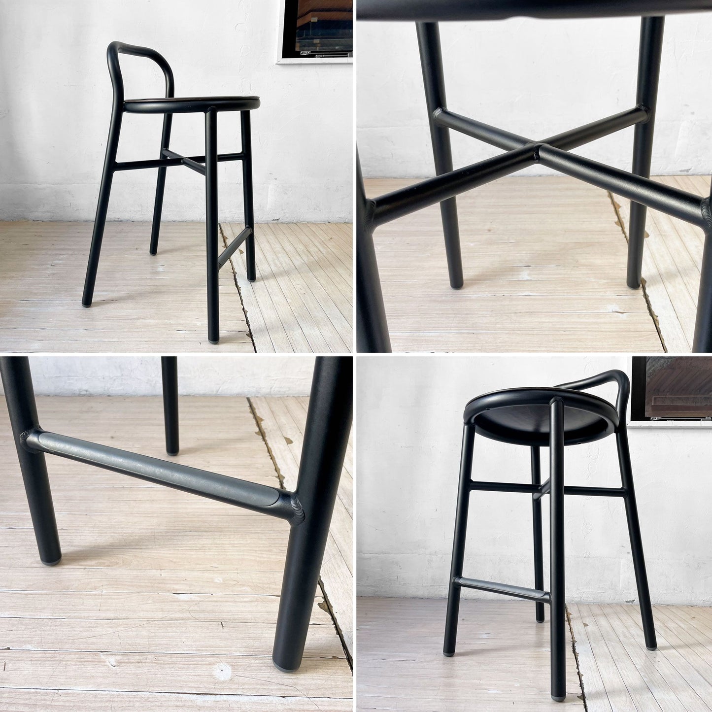 マジス MAGIS パイプスツール PIPE STOOL ブラック×ダークビーチ ジャスパー・モリソン Jasper morrison ★