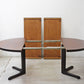 北欧ビンテージ Scandinavia Vintage ローズウッド EXラウンドテーブル Φ120cm 伸長式 北欧家具 現状品 ●