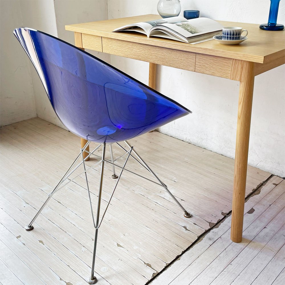 カルテル Kartell エロエス ERO S ダイニングチェア コバルト 4本脚 フィリップ・スタルク スペースエイジ イタリア 参考定価￥93,400- 廃盤 ★