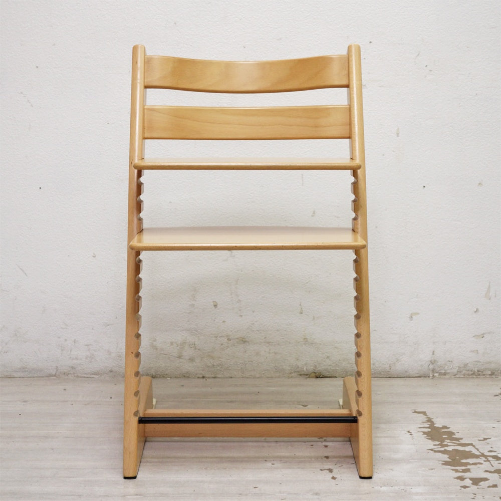 ストッケ STOKKE トリップトラップ TRIPP TRAPP ベビーチェア キッズチェア S/N6～ ナチュラル グライダー付き ノルウェー 北欧家具 ●