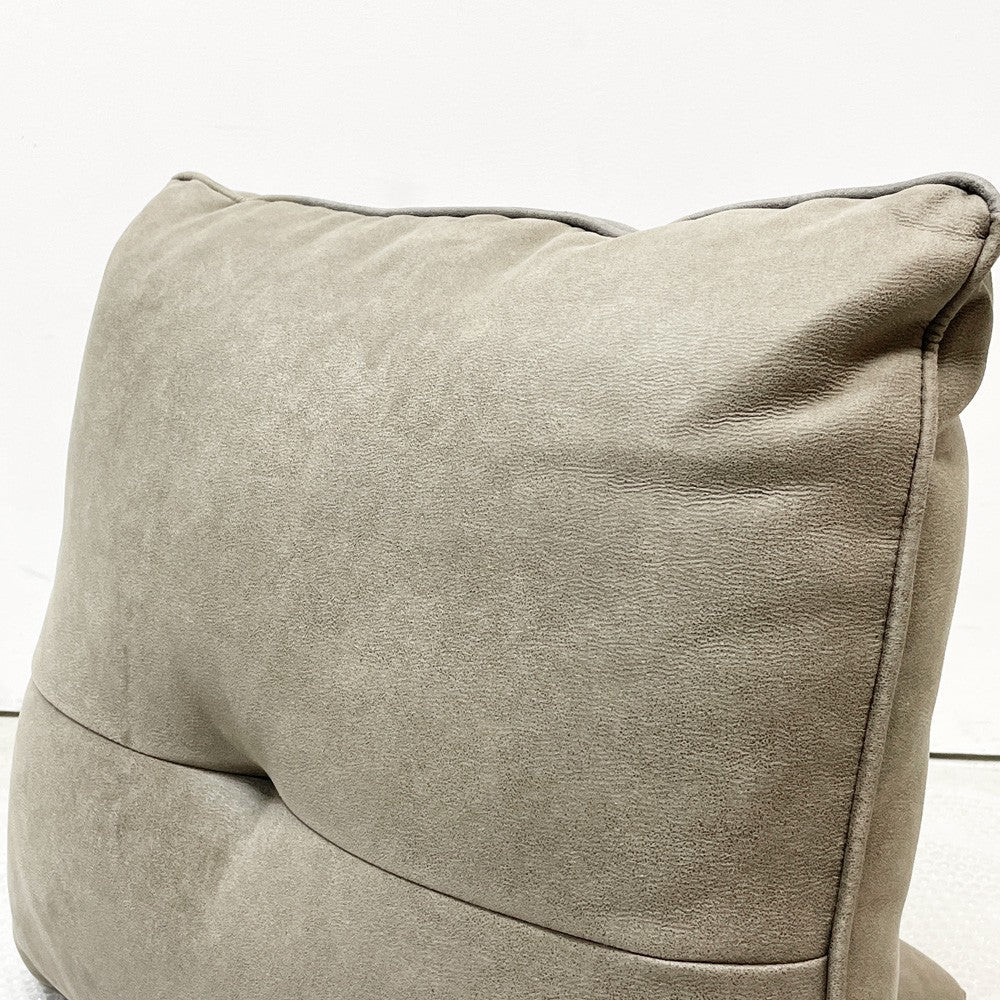 リラックスフォーム RELAX FORM アルフレード ALFREDO ソファ 背クッション ハイタイプ ヨーロピアングレー 置き型クッション レザーテックス H52cm 関家具 展示品 美品 ●