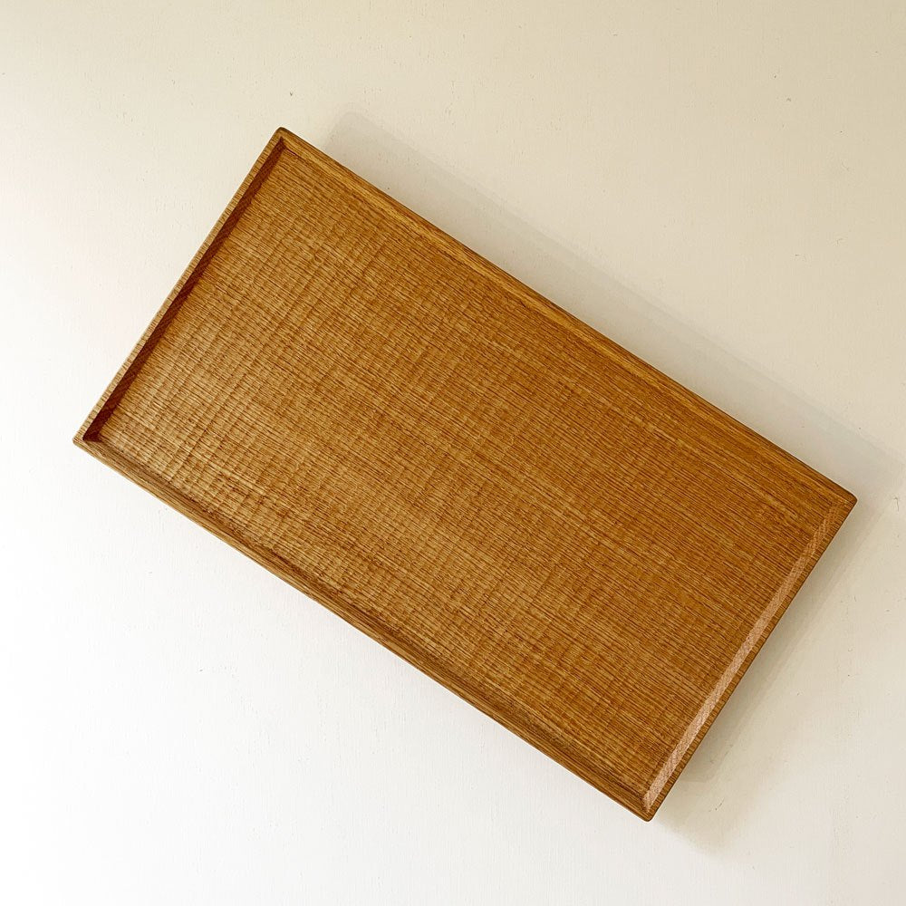 富井貴志 Takashi Tomii シキモノ shikimono 木製トレイ Sサイズ 27×15cm ナラ材 プレート 盆 木工 現代作家 定価￥8,400- A ◎