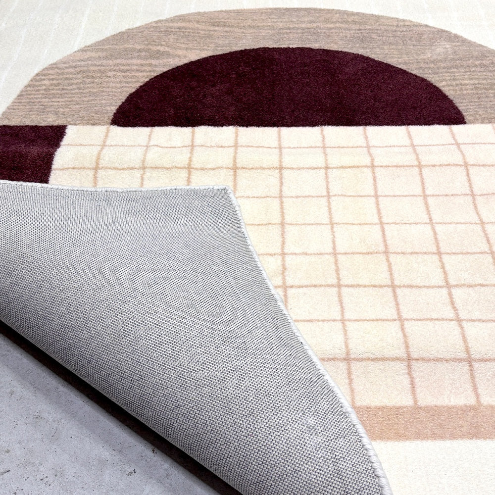 ジャーナルスタンダードファニチャー j.s.F フェアバーン ラグ FAIRBURN RUG ラグマット 手織り 120x160cm ナイロン モダンデザイン 未使用保管品 ●