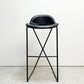 ザ・コンランショップ THE CONRAN SHOP クロスレッグ CROSS LEG ハイスツール 本革 レザー ブラック マグナス・ロング イギリス 参考定価￥187,000- B ●