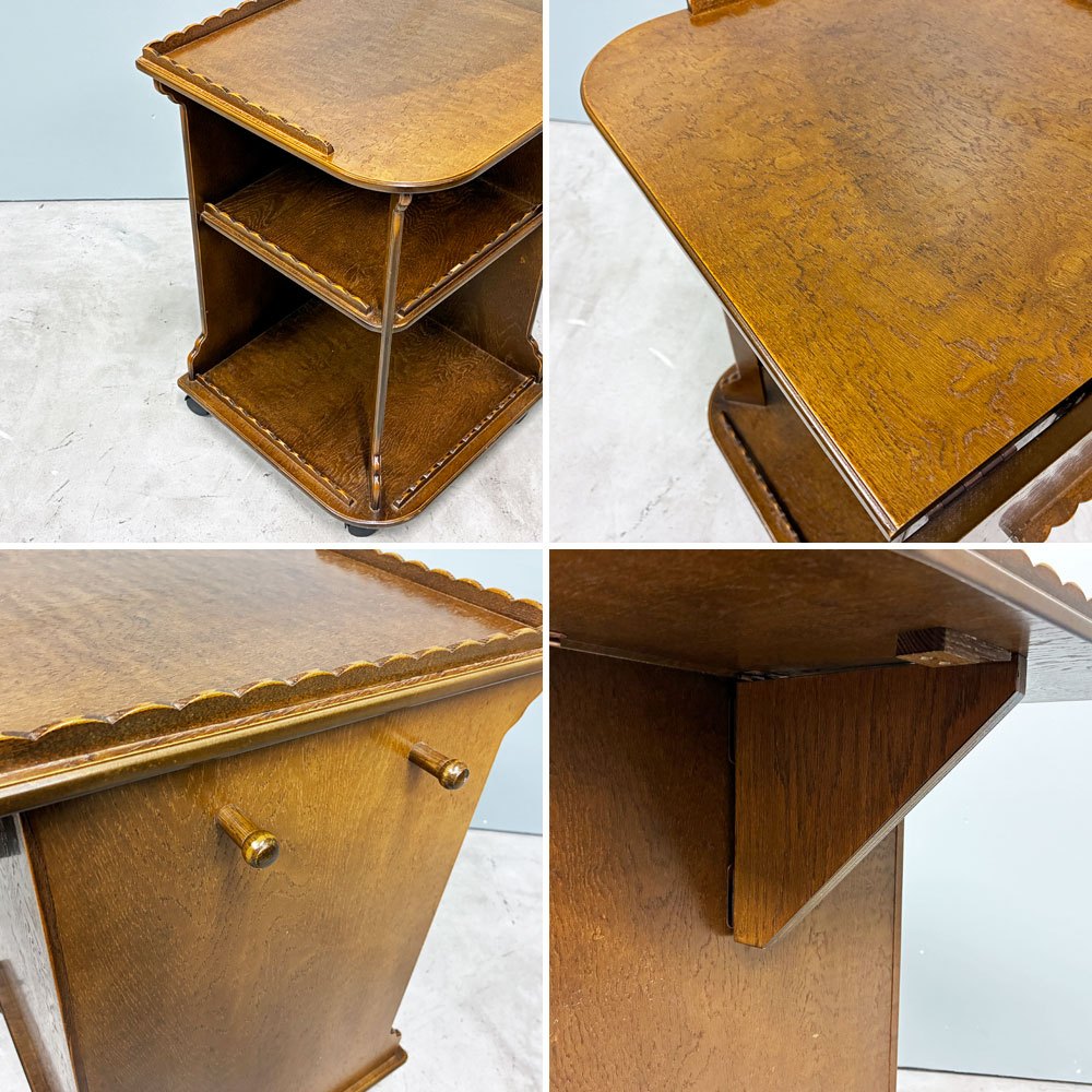 インテルナ南條 パリの雑貨屋 F-83 ダイニングワゴン バタフライ天板 H65.5cm クラシカルデザイン ◎