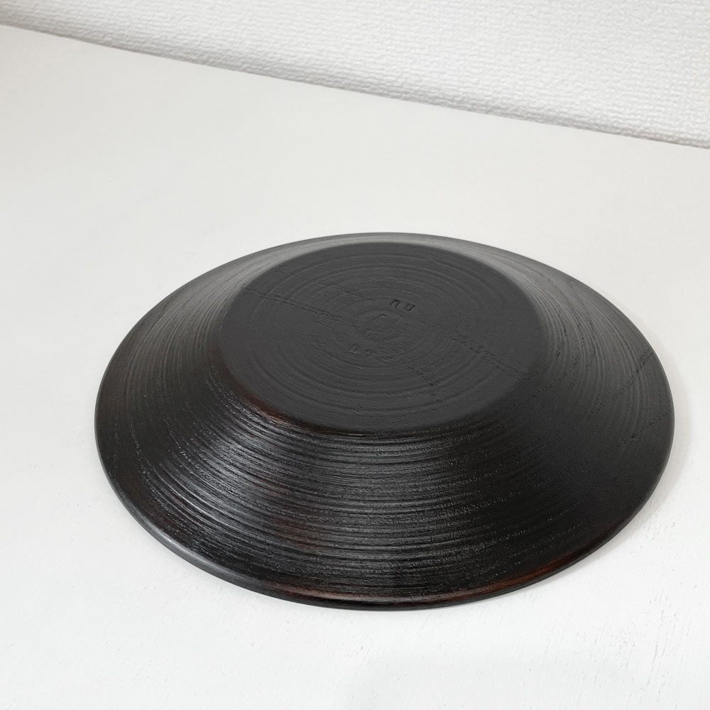 赤木明登 Akito Akagi パスタ皿 黒 nurimono 約21cm 漆器 輪島塗 現代作家 C ◎