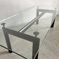 カッシーナ Cassina ターブル・テューブ・ダヴィオン 6 TABLE TUBE D’AVION LC6 ダイニングテーブル クリアガラス天板 ブラック脚 W225×D85cm ル・コルビジェ 定価￥1,111,000- 未使用品 〓