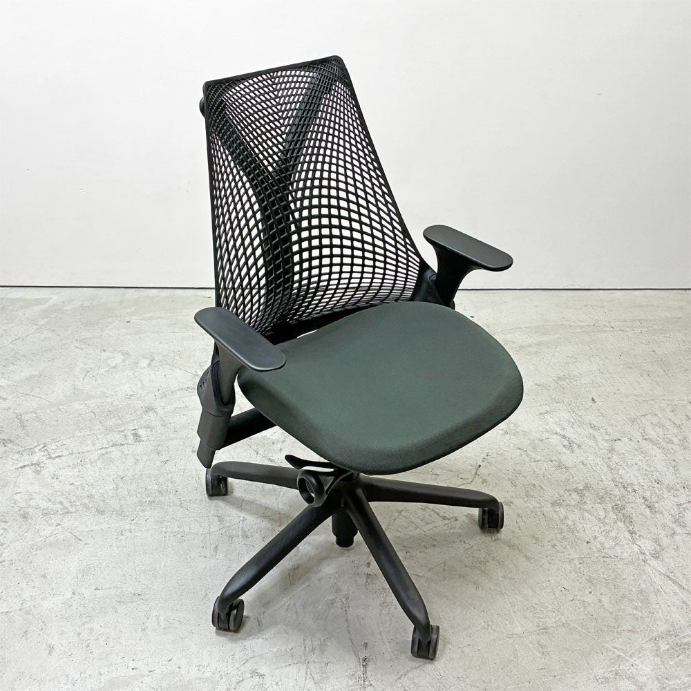 ハーマンミラー Herman Miller セイルチェア SAYL Chair デスクチェア 旧モデル イヴ・ベアール ブラック 2016年製 モダンデザイン ●