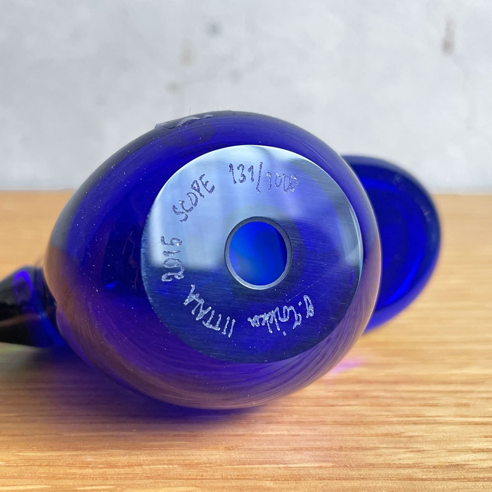 イッタラ iittala バーズバイトイッカ Birds by Toikka コバルトｘグリーン 2015年 131/1000 イッタラバード オイバ・トイッカ SCOPE別注 箱・テキスタイル付き ♪