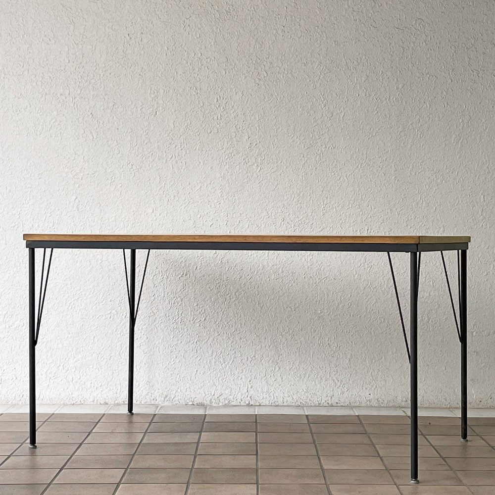 クラッシュゲート CRASHGATE ノットアンティークス Knot Antiques アンネ ANNE ダイニングテーブル パイン古材 スチール脚 W135cm インダストリアルデザイン ◇