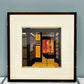 クリフトン・カーフ Clifton Karfu 木版画 INNER NOREN 1981年 額装品 アートポスター ビンテージ ◎