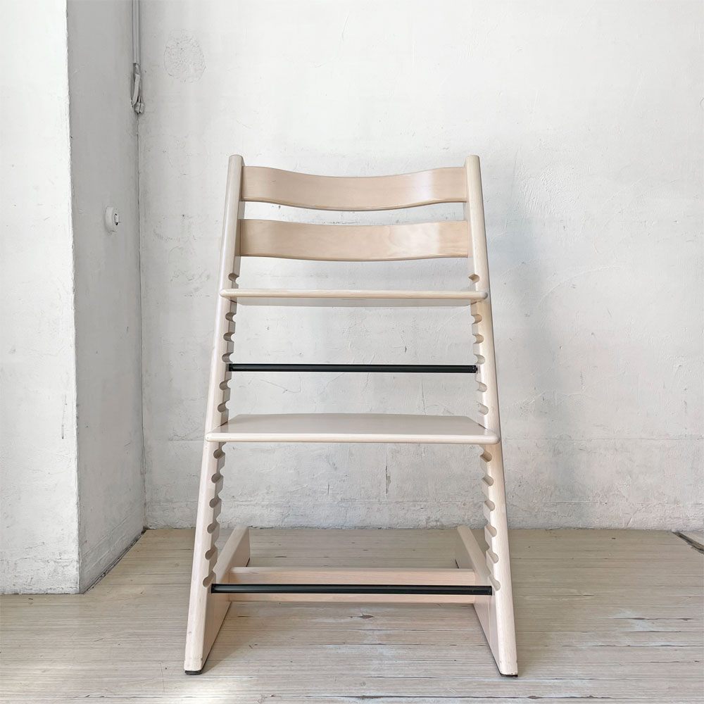 ストッケ STOKKE トリップトラップ TRIPP TRAPP ホワイトウォッシュ ベビーチェア キッズチェア S/N6～ ノルウェー 北欧家具  ★