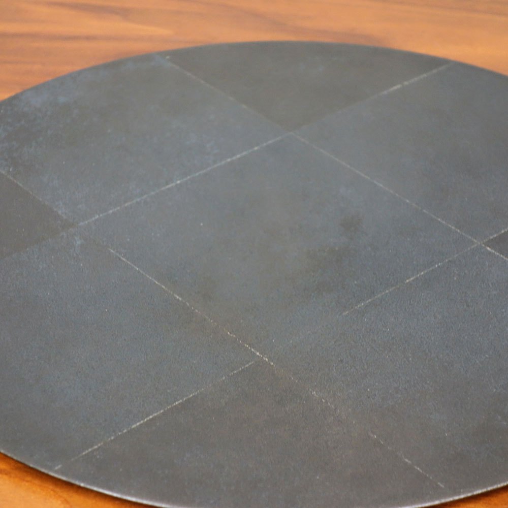 赤木明登 丸折敷 大 古銀仕上げ 黒漆 33cm 輪島塗 現代作家 B ◎