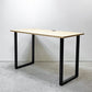 かなでもの KANADEMONO ザ・テーブル THE TABLE スタンディングデスク 160×80cm ラバーウッド天板 スクエアレッグ 配線孔キャップ付き 合計定価 ￥70,500- ●