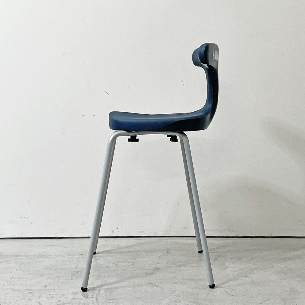 アーユル・チェア ayur-chair × ヒューマンメイド HUMAN MADE スツールタイプ SH49 四本脚 姿勢矯正 坐骨椅子 健康椅子 ネイビー 限定カラー 希少 ●