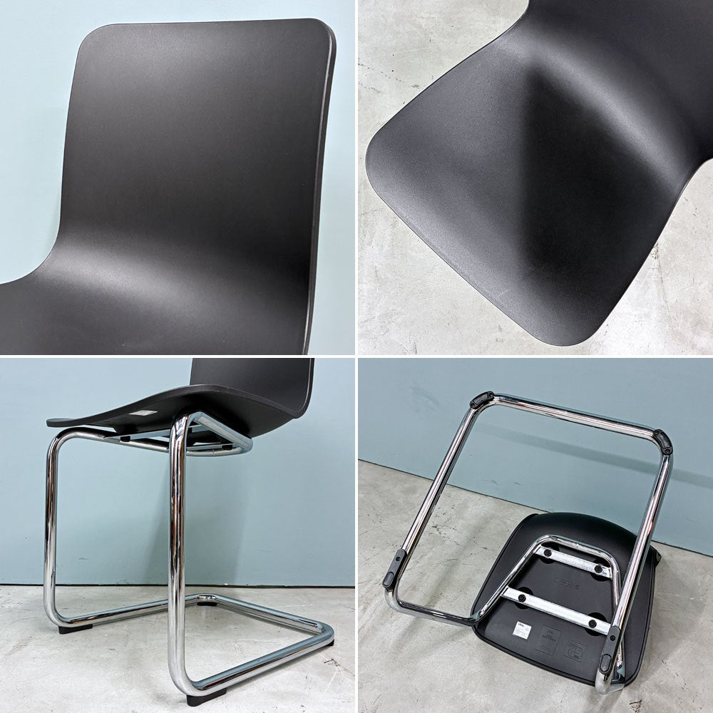 ヴィトラ Vitra ハル RE キャンチレバー HAL RE CANTILEVER ダイニングチェア ジャスパー モリソン ブラック カンチレバー モダン A ◎
