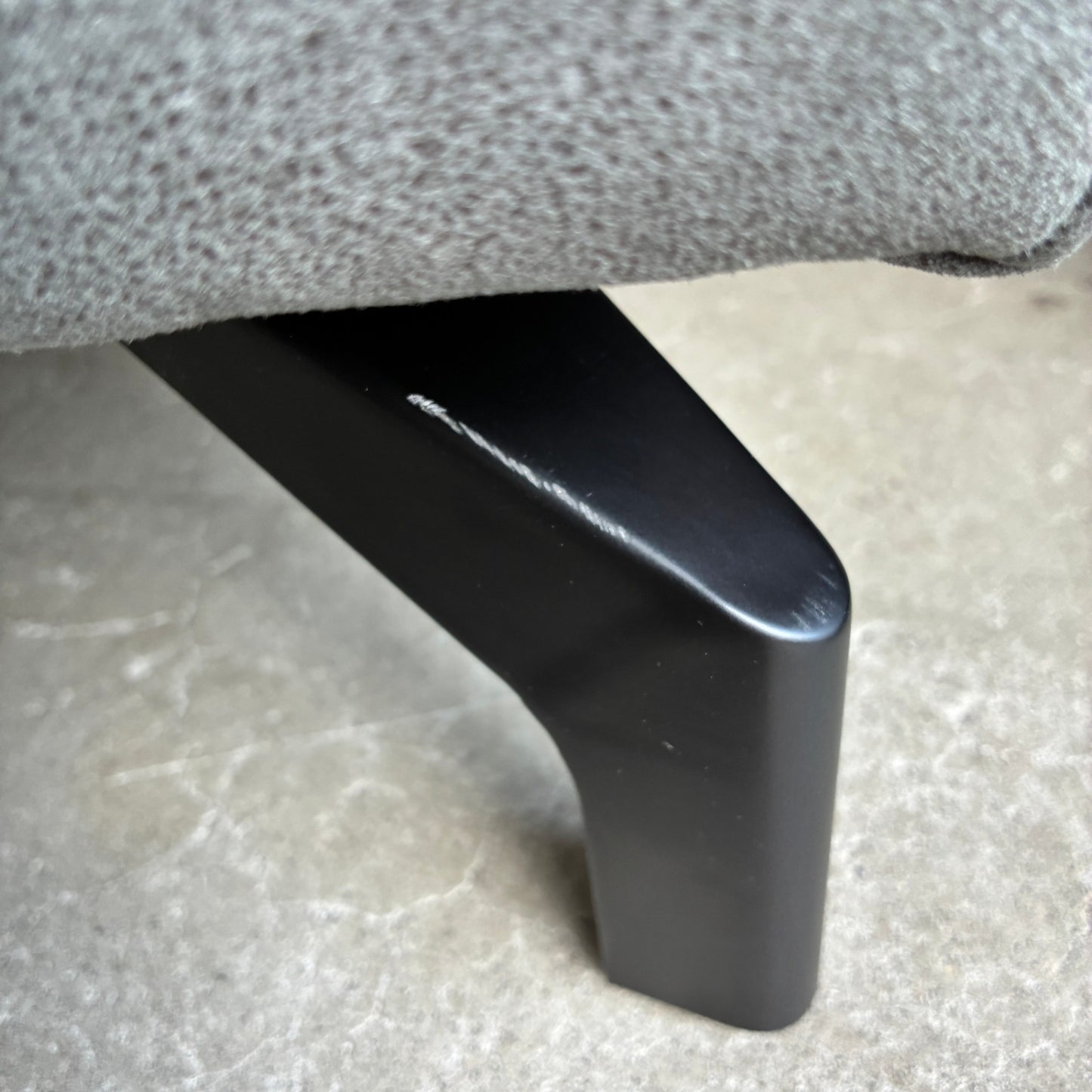 リラックスフォーム RELAXFORM グラシエーロ GLACIERO シェーズロング W100cm プライムレザーテックス モードグレー 関家具 定価￥90,000- 〓
