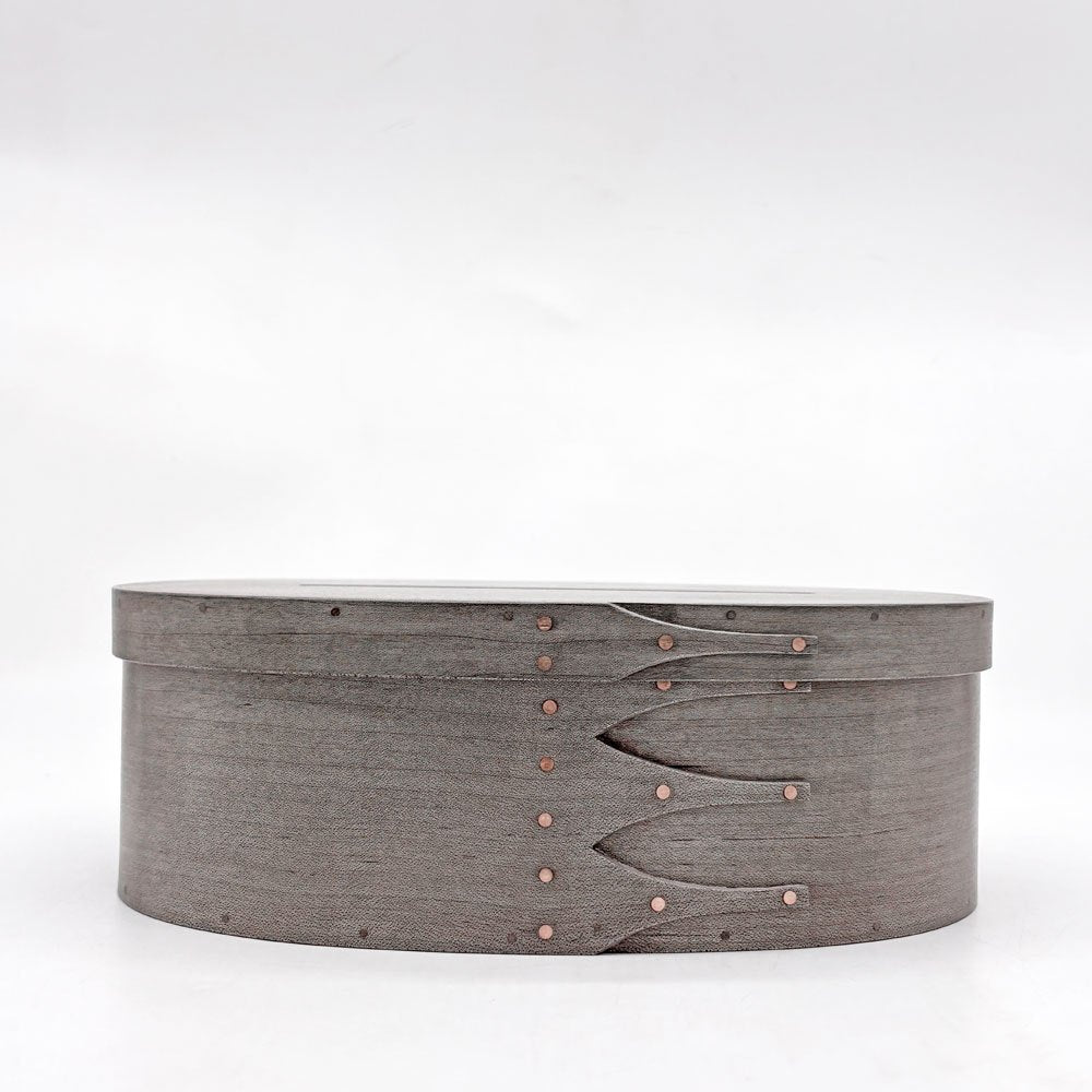井藤昌志 IFUJI シェーカー オーバル ティッシュボックス Oval TISSUE BOX gray 草木染め イタヤカエデ L25×W17.7×H8.5cm 木工作家 ●